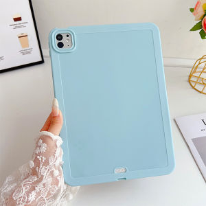 Apple iPad pro 11 Inch 2021 2022 Case Pure Color Silicone Full Cover Anti-Fall Transparent Backless Protective Shell for iPad