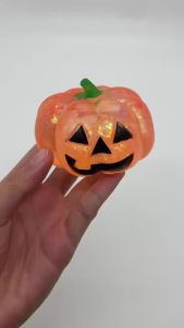 Halloween Pumpkin Maltose Stress Ball Squishy Toy Soft Stress Ball Slow Rebound Fidget Toy Stress Relief Funny Gift for Adults