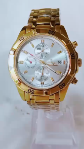 Đồng hồ OP Nam Chính hãng 6 kim Side lớn 44mm . Máy quạt nhật . Vỏ mạ vàng sang trọng. Hàng mới 100%