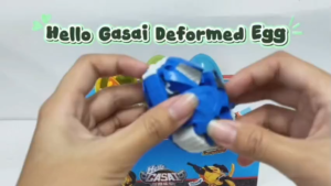 3pcs/Set HELLO GASAI Transformed Toy Egg JT3101 HELLO GASAI Deformation Surprise Egg (3 Different Designs)(Ready Stock)