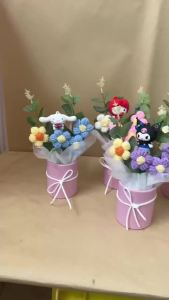 Sanrio | Handmade Crochet Flowers Genuine Sanrio Characters Handmade Bouquet Arrangement Home Table Decor & Gift For Woman Wife Mom