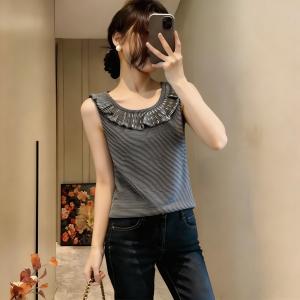Ruffle Collar Slimming Summer Outerwear Vest