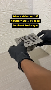 Floor Drain Stainless Saringan Kamar Mandi Got Stainless Sus 304 Anti Karat dan Anti Serangga