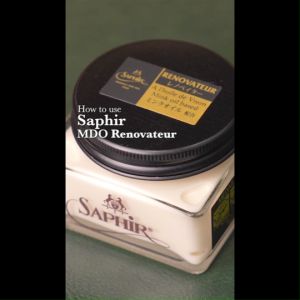 SAPHIR MDO RENOVATEUR CREAM ครีมทำความสะอาดและบำรุงหนังสูตรเข้มข้น 75 ML.