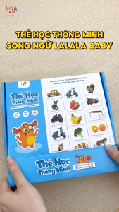 Bộ Thẻ Học Flashcard Glenn Doman Lalala Baby 100 Thẻ Song Ngữ Việt Anh Khổ A5 Cho Bé