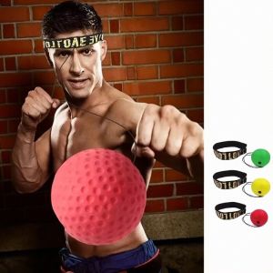 Childrens Boxing Speed Ball Safety PU Head Mounted Ball Sanda Training Hand Eye Reaction Fitness Equipment Fitness Toy Ball