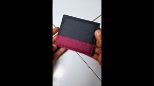EXTRA GRATIS ONGKIR .Dompet kanvas pendek pria dompet pendek bifold lipat dua dompet kartu dompet uang