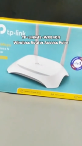 Router TP-Link TL-WR840N Wireless N300 Mbps WiFi Sinyal Kuat 2 Antena Kompatibel Laptop Smartphone