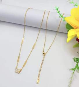 KALUNG TITANIUM PAPER KLIP KUPU KUPU ANTI KARAT VIRAL