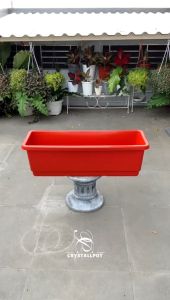 POT BUNGA TANAMAN PERSEGI PANJANG SGP GRACE 90 JUMBO - PANJANG GRACE 90 MERAH BATA JUMBO