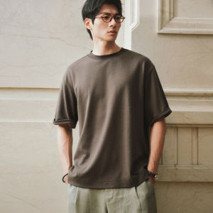 MIANXIANSHENG | Cotton and Linen Blend Casual Tshirt