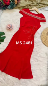 MYDU SHOP - MS 2481 | Đầm Dự Tiệc Thêu Tay Ngắn Phối Lưới – Nữ Tính Thanh Nhẹ
