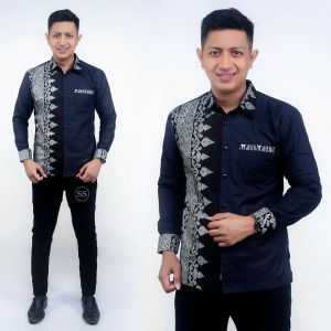 Baju Koko Muslim Pria Dewasa Lengan Panjang Koko Hadroh Hilwa