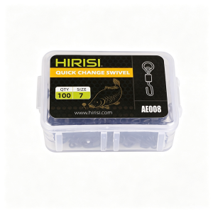 Hirisi AE008 100 Chiếc Xoay Câu Cá Chép Với Đầu Nối Thay Đổi Nhanh Vòng Chắc Chắn Bằng Thép Không Gỉ Thiết Bị Đầu Cuối Phụ Kiện Câu Cá Thô