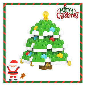 Christmas Gifts Building Block Series Santa Claus Reindeer Puzzle Assembly Bricks Table Decoration Toys for Child Chrismas Gift