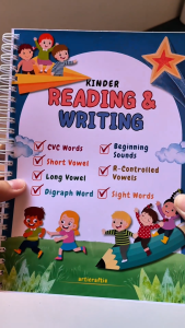 Kinder Reading and Writing Practice Book - 80 pages