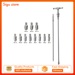 GREATLH Quick Coupling Flexible Reamer Set Hollow Reamer Medical Orthopedic Pet Instrument Stainless Steel