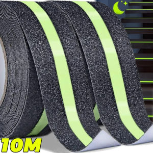 Dizoey 10M Anti Slip Grip Tape Glow in The Dark Stairs Floor Safety Adhesive Stickers Luminous Waterproof Traction Tapes for Indoor Outdoor