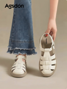 Agsdon | Summer Breathable Thick Soled Sandals with Toecover