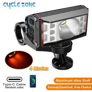 4 Modes Bicycle Front Light Type-C Rechargeable Bike Head Light Night Riding Head Lamp MTB Road Bike Headlight Easy to Install
