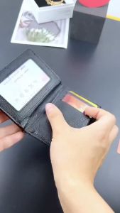 กระเป๋าใส่ใบขับขี่หนังเนื้อบางพิเศษพร้อมช่องใส่บัตรแบบอเนกประสงค์ กระเป๋าใส่บัตรแบบอเนกประสงค์พร้อมช่องใส่บัตรเครดิตแบบพับได้