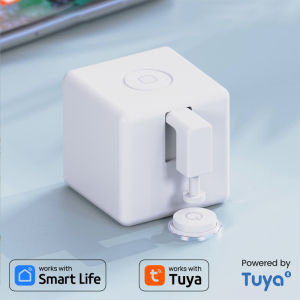 Fingerbot Plus Bluetooth Smart Button Pusher Robot for Coffee Maker PC and Home Alexa Google Voice Control for Smart Life Timer