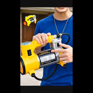 ประสบการณ์ใหม่ ปั้มลม ไฟฟ้า 12v พลั๊มลม สีเหลือง 150psi ที่ดี มีไว้ติดรถ แบบพกพาสะดวก