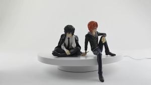 Bandai | Bungo Stray Anime Figures Dogs Nakahara Chuya Figure Osamu Dazai FigureNoodles Press Models Figuras PVC Collectible Toys Gifts