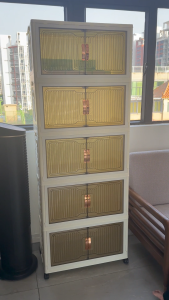 ตู้เก็บของ ตู้อเนกประสงค์ ขนาดใหญ่ คุณภาพสูง60cm มารถพับเก็บได้ พื้นที่ขนาดใหญ่มีล้อด้านล่าง ป้องกันฝุ่นและโปร่งใ ความจุขนาดใหญ่ ตู้เก็บของแบบพับได้ ประหยัดพื้นที่ ตู้เก็บของแบบมีฝาพับ ตู้เก็บของเอนก