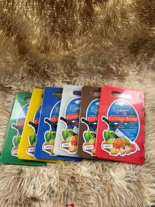 Cb201 kitchen chopping board set of 6 pcs all color