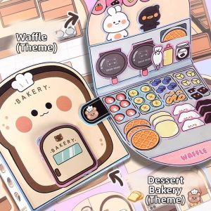 MAIMITONG | No-cutting New DIY Craft Sweets Bread 3D Paper Folding Costume Stickers Quiet Book