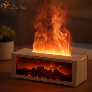 Bedroom Aromatherapy Machine Realistic Fireplace Simulation Long Lasting Flame High Aesthetic Value Gift Atmosphere Lamp Humidifier