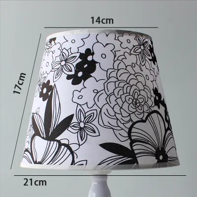 Universal Square E27 Screw Mouth Lampshade Fabric round Cone Shape Desk Lamp Cover Light Shielding Baby Eye Protection