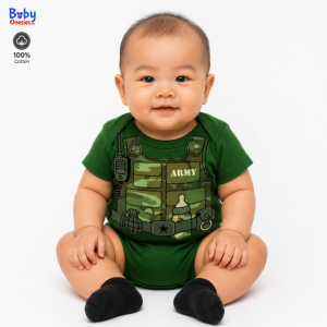 Baby Boy Camouflage Vest Costume Onesie 0-12 Months 100% Cotton Infant Bodysuit Monthly Milestone Outfit Baby Onesies PH