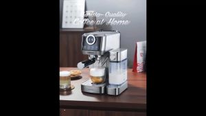Máy pha cà phê Espresso bán tự động 3 trong 1 tự động pha Espresso Latte Cappuccino. Thương hiệu Mỹ cao cấp HiBREW - H13A