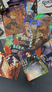 180 cái/bộ Mới Demon Slayer Thẻ Vô Hạn Tàu SSP Thẻ Kim Cương Hiếm Thẻ Tanjirou Kamado Nezuko Nhân Vật Bộ Sưu Tập Thẻ