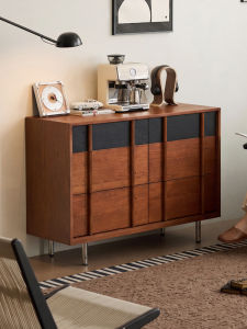 Vintage Luxury Solid Wood Drawer Storage Cabinet