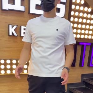 Áo Thun Nam Tay Ngắn in Chữ Cổ Tròn Phong Cách Mới Mùa Hè 2025 Thường Ngày Thoáng Khí Cotton Dài Vừa Phải