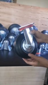 CCT ล้อยางดำ ล้อยางอุตสาหกรรม ล้อยางตราม้า ล้อยาง ล้อรถเข็น ขนาด 3-8นิ้ว