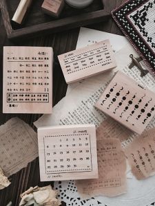 Lunar Calendar Wooden Stamp