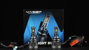 Super Bright Novsight T24 LED Headlight Bulbs 9006 HB4 LED Lights for Car High Beam Fog Light 130W 28000LM 6500K Plug&Play 2Pcs 1 Year Warranty