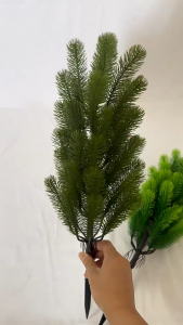 1 PC Artificial Plastic Pine Cypress Trees Indoor Outdoor Home Garden Festival Green Plant Decoration Ground Inserted Simulation Plants