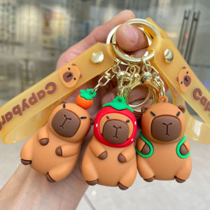 Creative Class Sharing Gift Small Toy Keychain Silicone Material Cartoon Design for Kindergarten Yard Stall Handmade Craft
