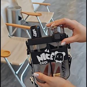 Botol Minum Anak Dan Dewasa Aesthetic Tali Panjang Model Lucu Dan Unik 620ml