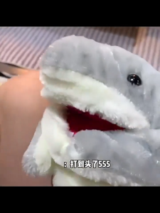 Role-play Cute Cartoon Shark Hand Puppet Glove Puppet Plush Toy Can Open Mouth Doll Birthday Gift Childrens Toys