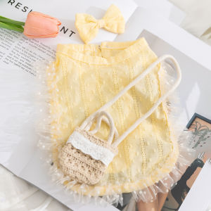 Hipidog | Lightweight Lace Vest For Small Dogs Teddy Bichon Pet Schnauzer Hipidog 25 Year New Style Casual Polyester Fiber Vest
