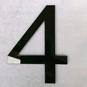 เลขที่บ้าน เลขห้อง ตัวเลขอะคริลิคสีดำ บ้านเลขที่ ขนาดสูง 10 เซนติเมตร หนา 3 มิล