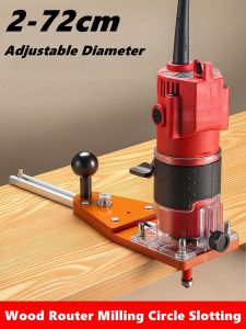 Router Circle Cutter Jig for Wood Router Milling/Slotting Small and Large Circles From Trimming Machine Balance And Flip Board