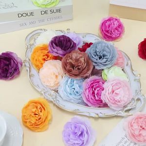 3/5/10 Cái 20Cm Lụa Hoa Mẫu Đơn Nhân Tạo Đầu Hoa Có Thân Cây Cho Đám Cưới Trang Trí Nhà Thủ Công DIY Vòng Hoa Cho Bé Quà Tặng Sinh Nhật