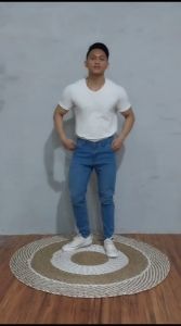 Celana Jeans Panjang Pria Pensil Skinny Slim fit Street Stretch